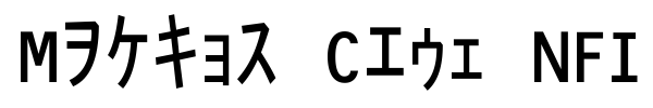 Matrix Code NFI font preview